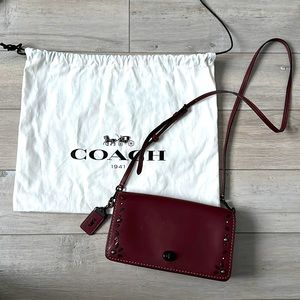 Coach 1941 Studded Dinky Leather Crossbody Bag